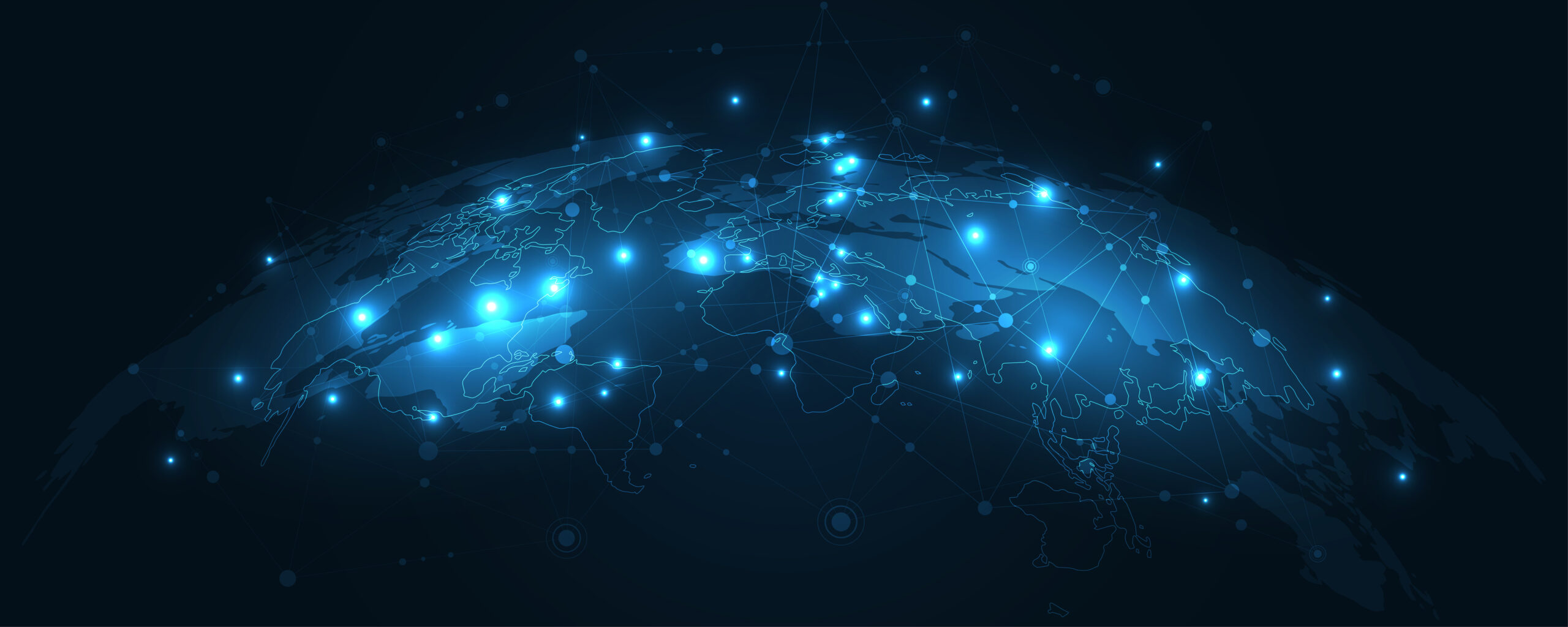 Global business network representing NeuraFlash's expansion into LATAM and global delivery capabilities.